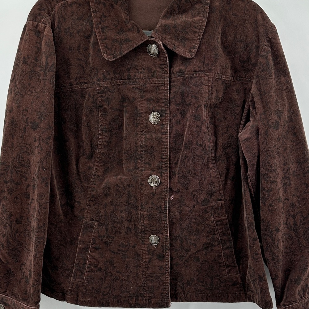 Chico's VTG Academic Countryside Rquestrian Corduroy Jacket/Pants Set Sz3/2.5S - Picture 4 of 16